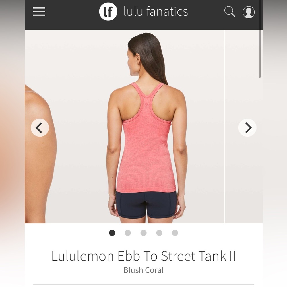 ✨🍋Lululemon Ebb to Street Tank Top Pink Blossom Blush Coral size 8 - Picture 11 of 11